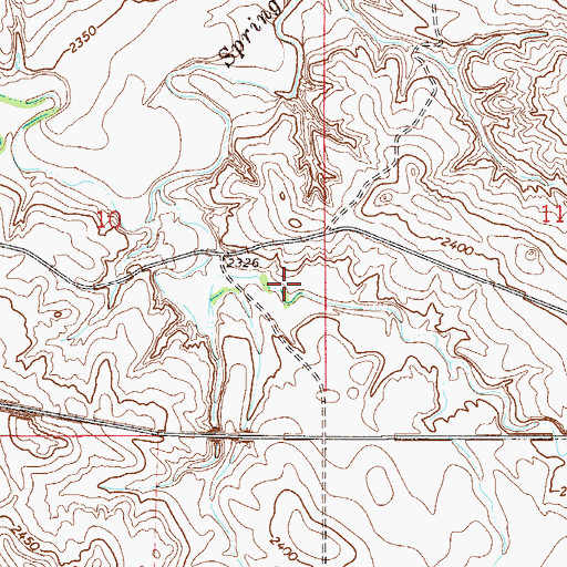 Topographic Map of 12N54E10DADB01 Well, MT