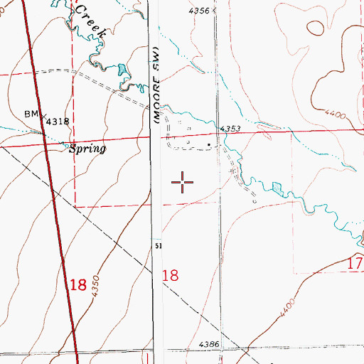 Topographic Map of 12N16E18AA__04 Well, MT