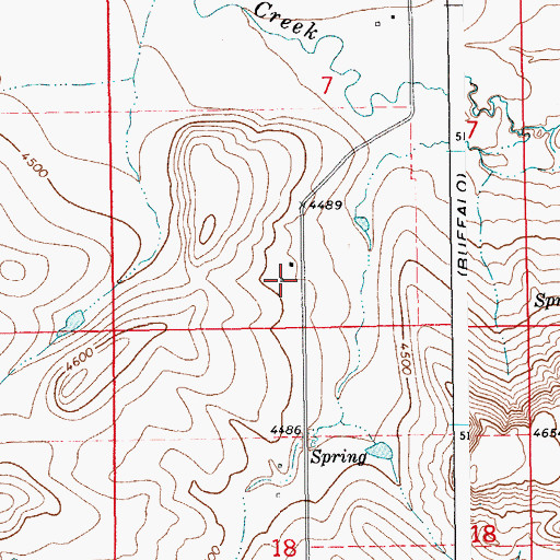 Topographic Map of 12N15E07CD__01 Well, MT