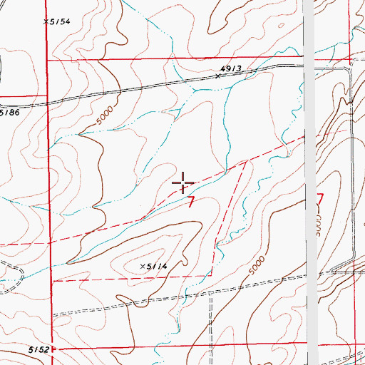 Topographic Map of 12N14E07BD__01 Spring, MT