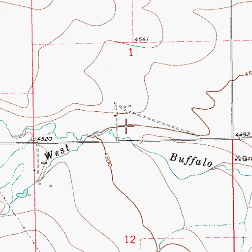 Topographic Map of 12N14E01CD__01 Spring, MT