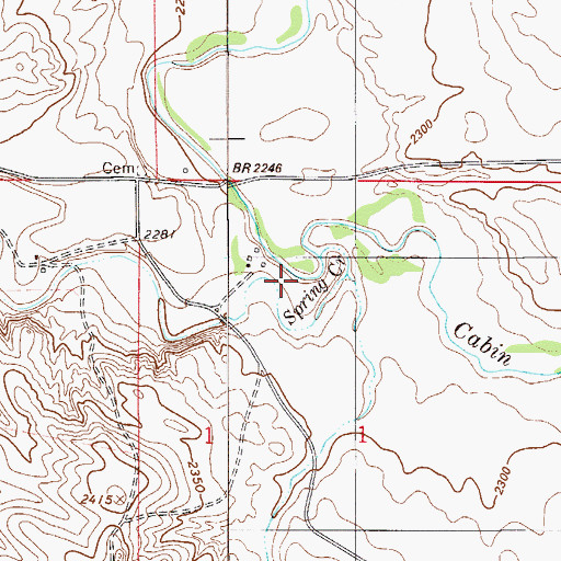 Topographic Map of 12N54E01BA__01 Well, MT