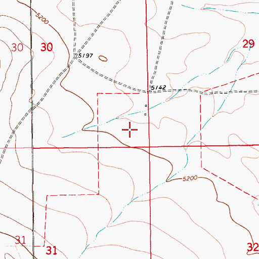 Topographic Map of 13N13E30DD__01 Well, MT