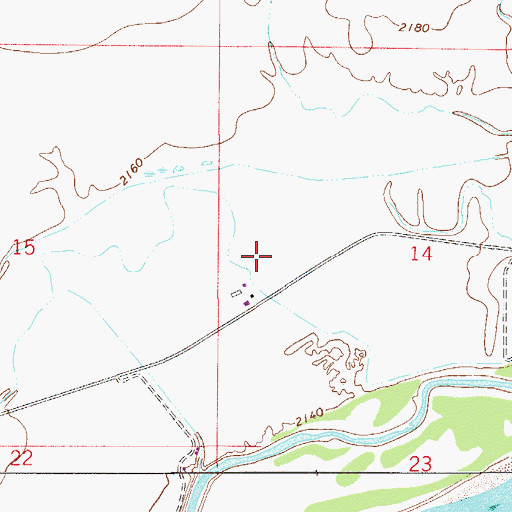 Topographic Map of 13N53E14CBC_03 Well, MT