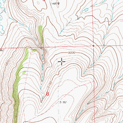 Topographic Map of 13N13E08AB__01 Spring, MT
