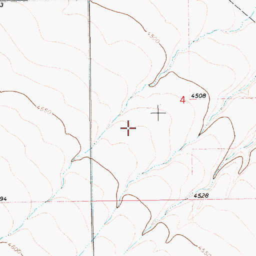 Topographic Map of 13N14E04CB__01 Well, MT