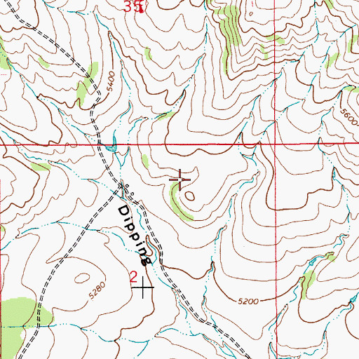 Topographic Map of 13N11E02AB__01 Well, MT