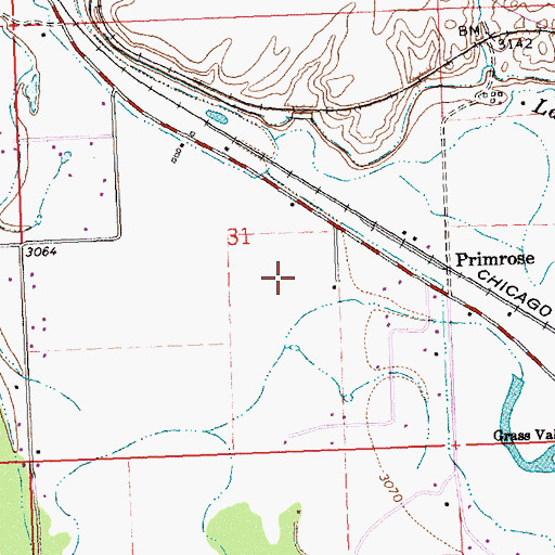 Topographic Map of 14N20W31DB__01 Well, MT