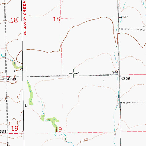 Topographic Map of 14N17E18DCDC01 Well, MT