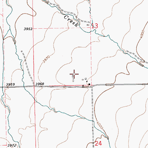 Topographic Map of 14N15E13CD__01 Well, MT