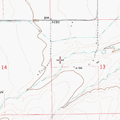 Topographic Map of 14N14E13BC__01 Spring, MT