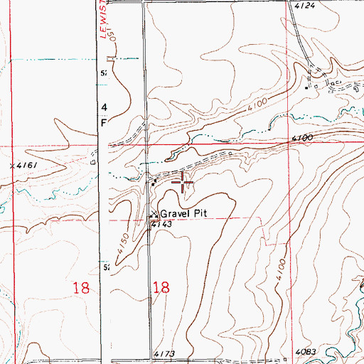 Topographic Map of 14N15E18BB__02 Spring, MT
