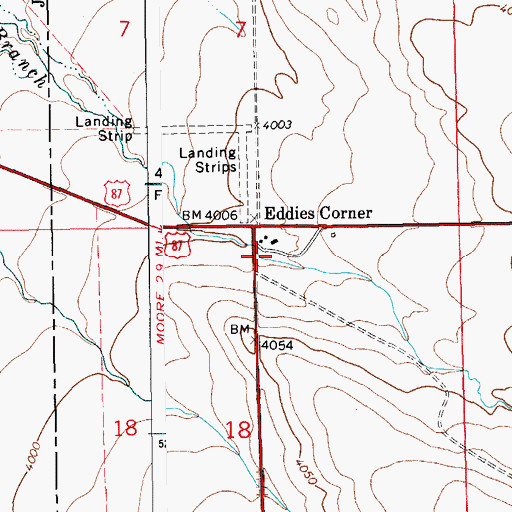 Topographic Map of 14N16E18ABBC01 Well, MT