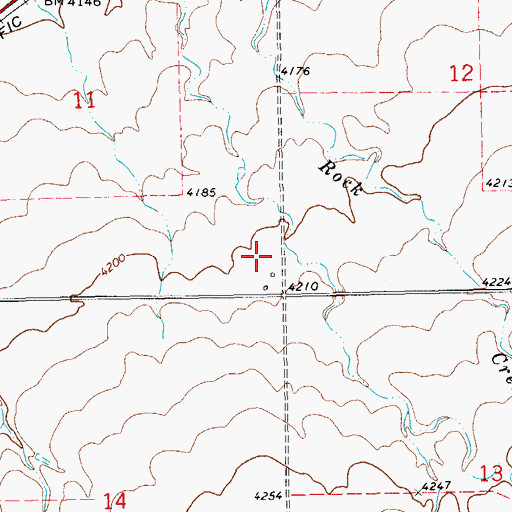 Topographic Map of 14N16E11DD__01 Well, MT