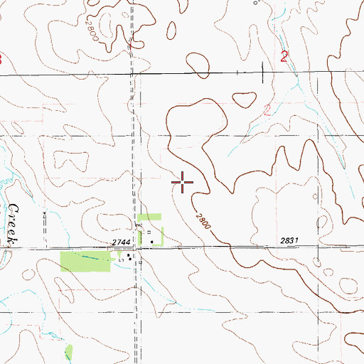 Topographic Map of 14N60E02CCC_01 Well, MT