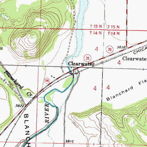 Topographic Map of 14N14W04BDBD01 Well, MT