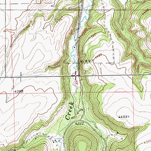 Topographic Map of 14N18E04DCBB01 Well, MT