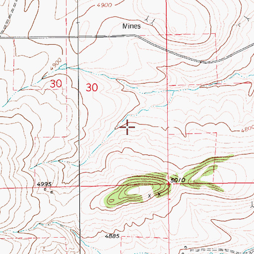 Topographic Map of 15N12E30DA__01 Spring, MT