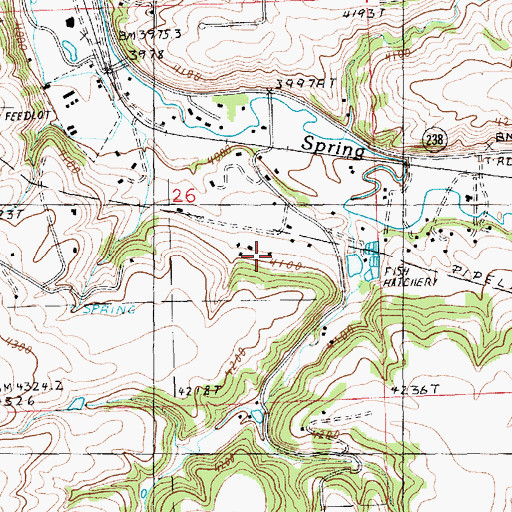 Topographic Map of 15N18E26DB__01 Well, MT