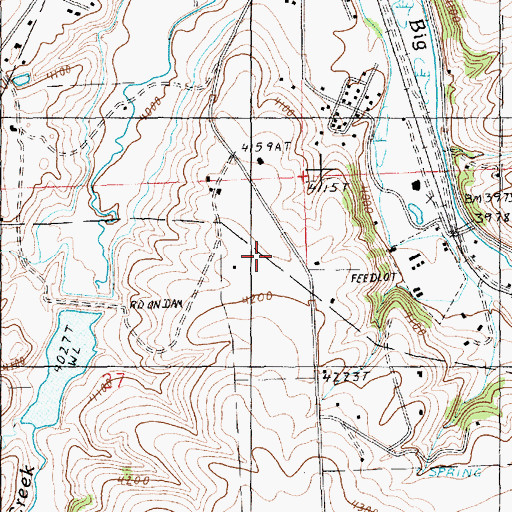 Topographic Map of 15N18E27AA__01 Well, MT