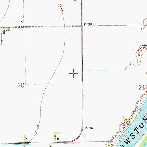 Topographic Map of 15N55E20AAA_01 Well, MT