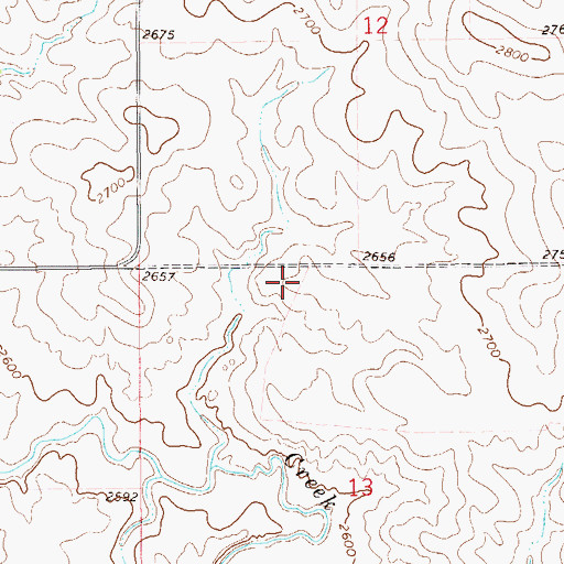 Topographic Map of 15N60E14AAAA01 Well, MT