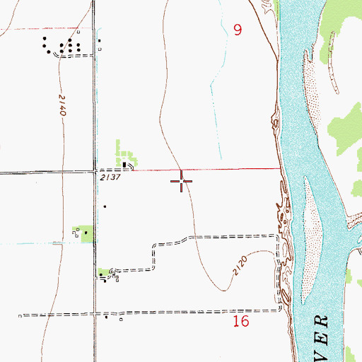 Topographic Map of 15N55E16BAB_03 Well, MT