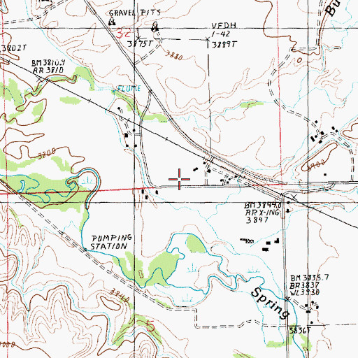 Topographic Map of 16N18E32DCB_01 Well, MT