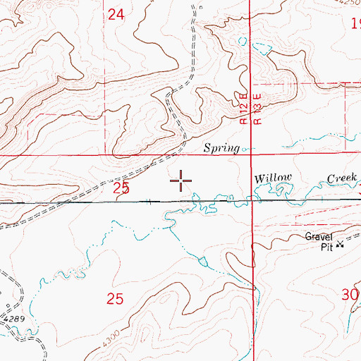 Topographic Map of 16N12E24DD__01 Well, MT