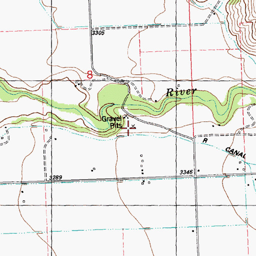 Topographic Map of FIP_CANAL_____ Well, MT
