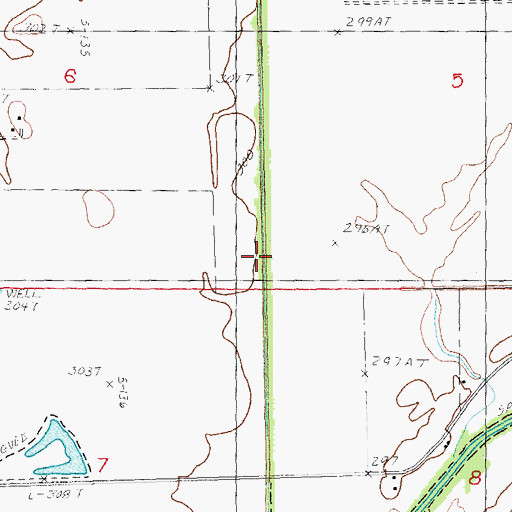 Topographic Map of Ditch Number 17, AR