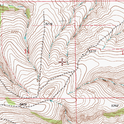 Topographic Map of 16N09E11DA__01 Spring, MT