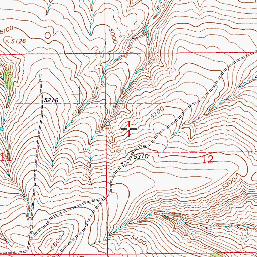 Topographic Map of 16N09E12BC__01 Spring, MT