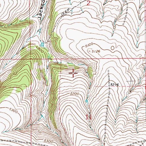 Topographic Map of 16N09E11BA__01 Spring, MT