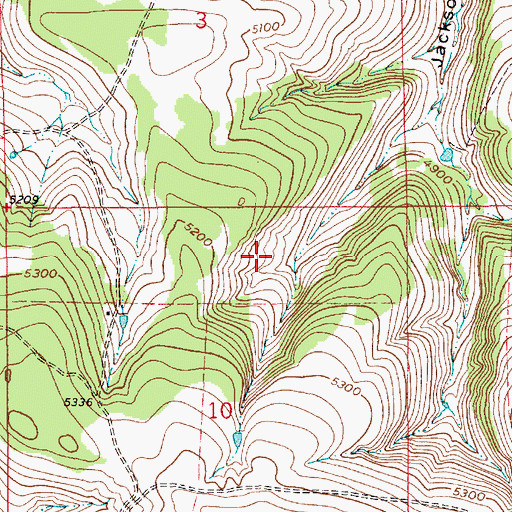 Topographic Map of 16N09E10AB__01 Spring, MT