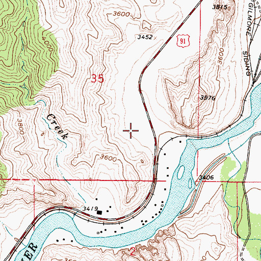 Topographic Map of 17N02W35D___01 Well, MT