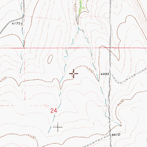 Topographic Map of 17N03E24A___01 Well, MT