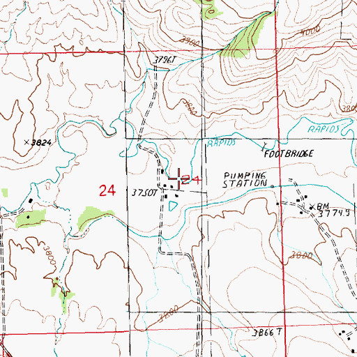 Topographic Map of 17N17E24ACC_01 Well, MT