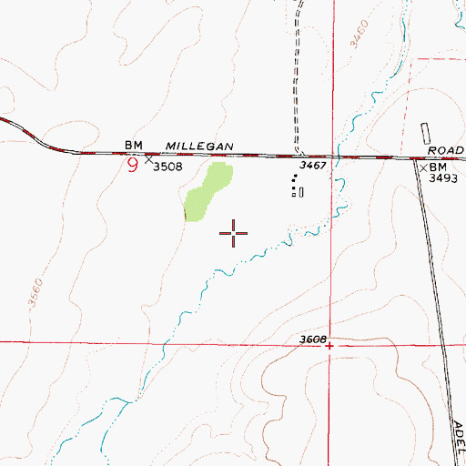 Topographic Map of 17N01E09D___01 Well, MT