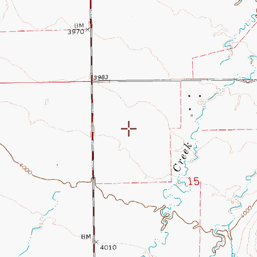 Topographic Map of 17N12E15BA__03 Well, MT