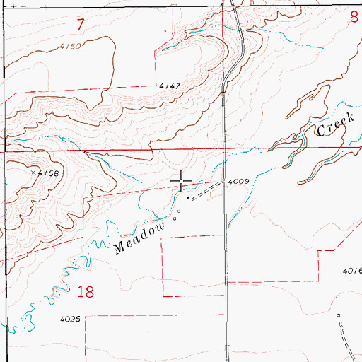 Topographic Map of 17N12E18AA__01 Spring, MT