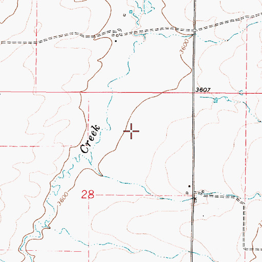 Topographic Map of 18N02E28A___02 Well, MT