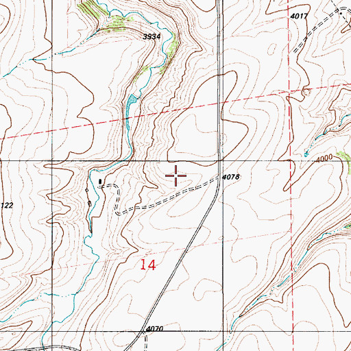 Topographic Map of 18N06E14A___01 Well, MT