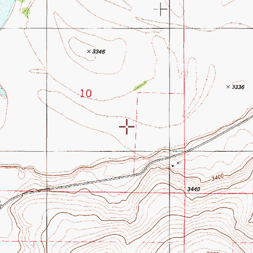 Topographic Map of 18N01E10D___01 Spring, MT