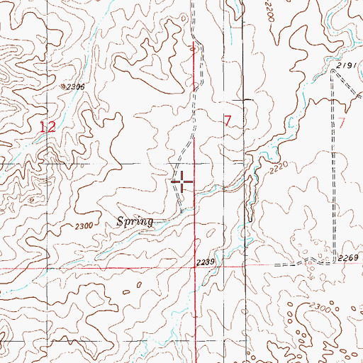 Topographic Map of 18N60E07CCB_01 Well, MT