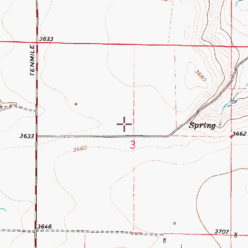 Topographic Map of 18N02E03____02 Well, MT