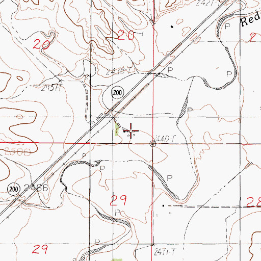 Topographic Map of 19N48E20DDDC01 Well, MT