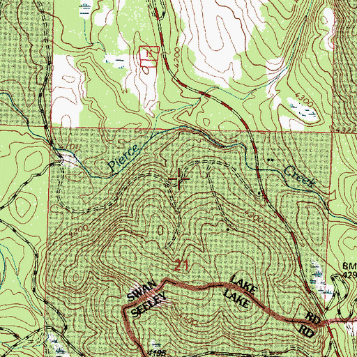 Topographic Map of 19N16W21ABC_01 Well, MT