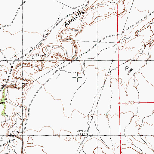Topographic Map of 19N20E13DD__01 Well, MT