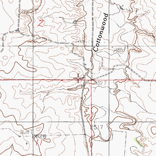 Topographic Map of 19N49E02DDDC01 Well, MT
